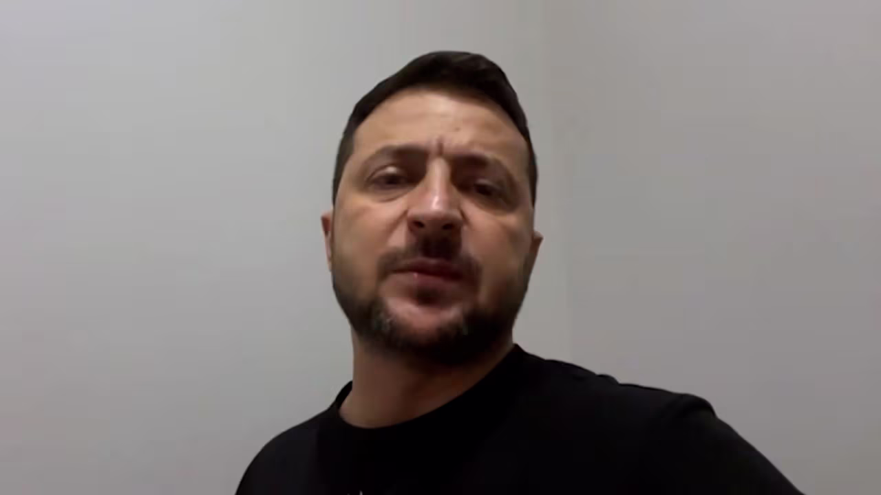 Ukrainian President Volodymyr Zelensky's nightly address on Saturday, September 10. 