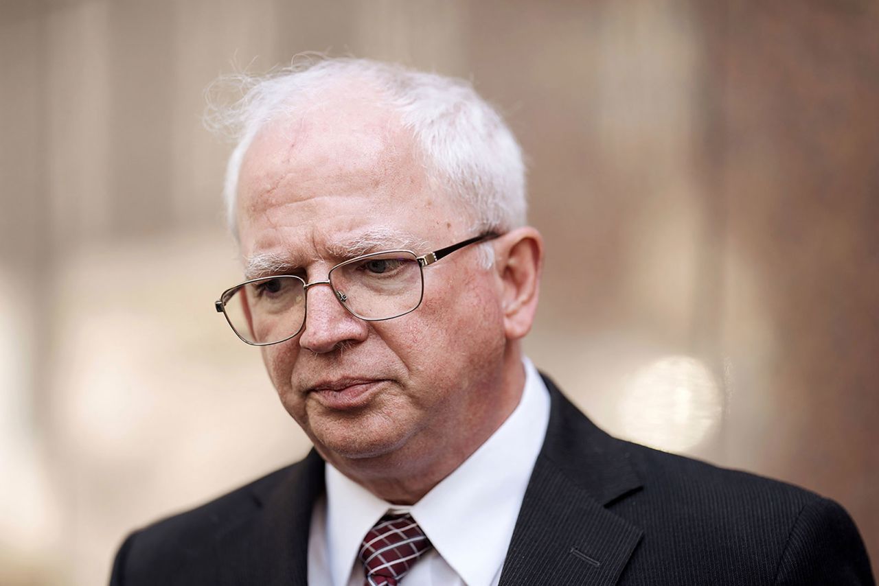 John Eastman outside the State Bar Court of California in Los Angeles, California, US, on Tuesday, June 20. 