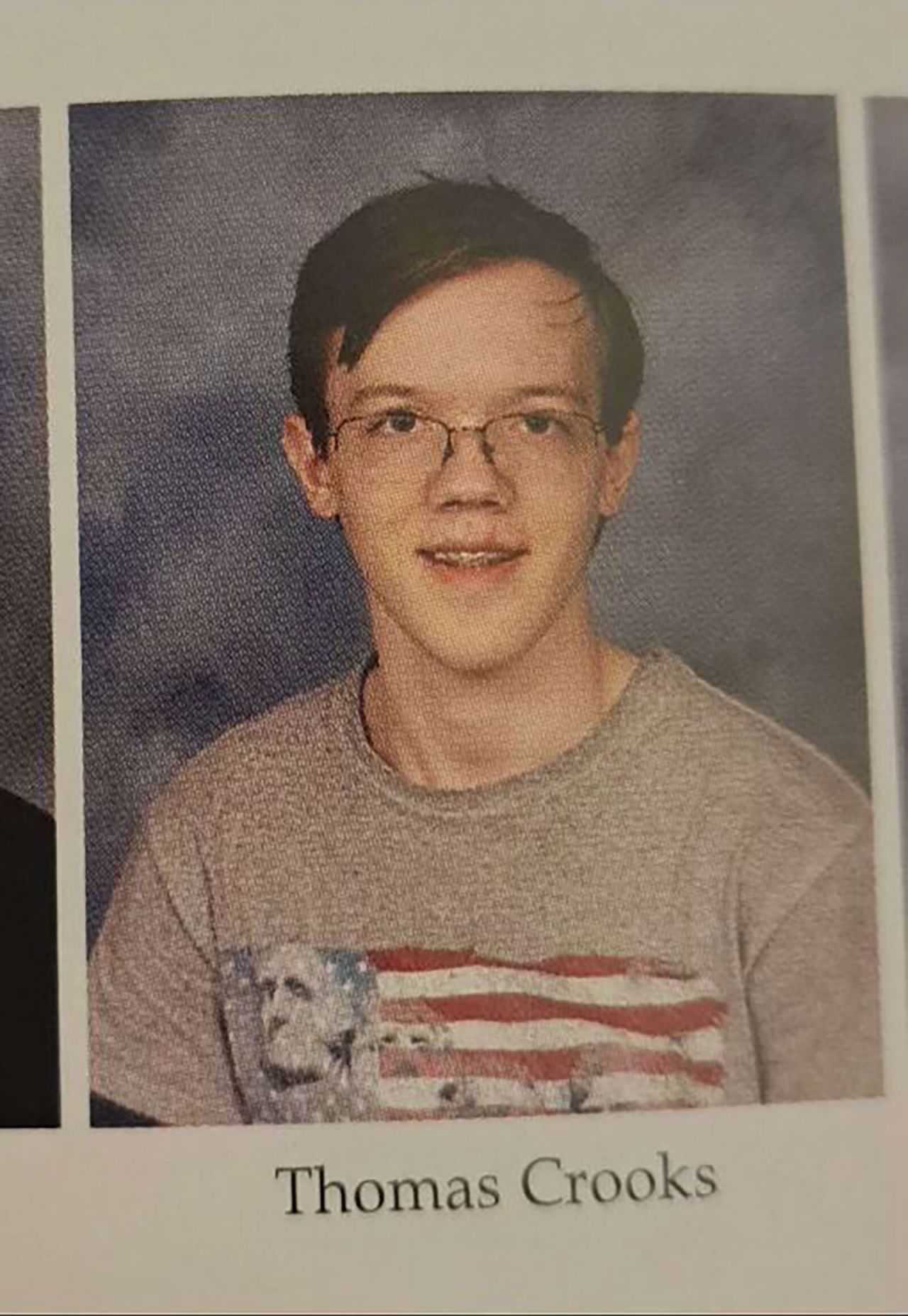 Undated yearbook photo of Thomas Matthew Crooks. 