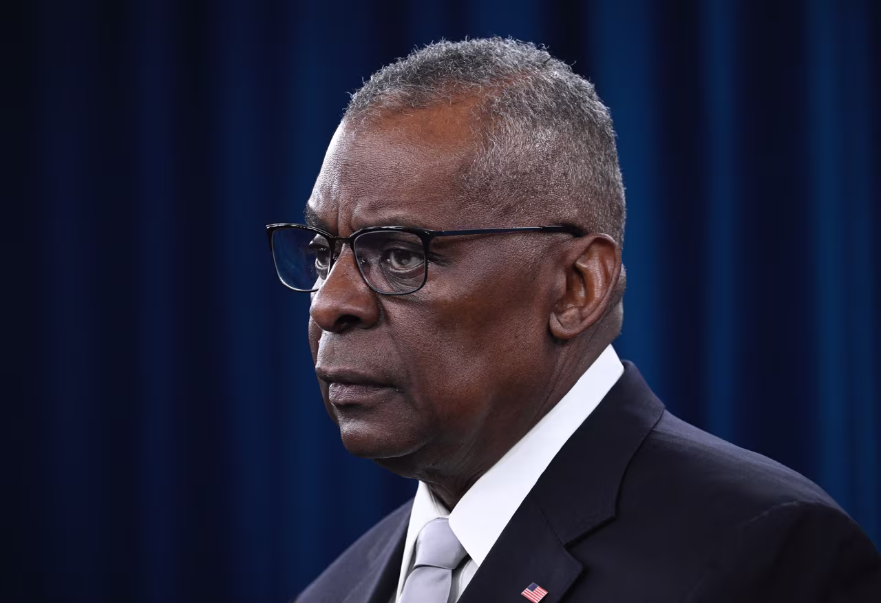 US Defense Secretary Lloyd Austin speaks during a press conference at the Pentagon in Washington D.C, on February 1.