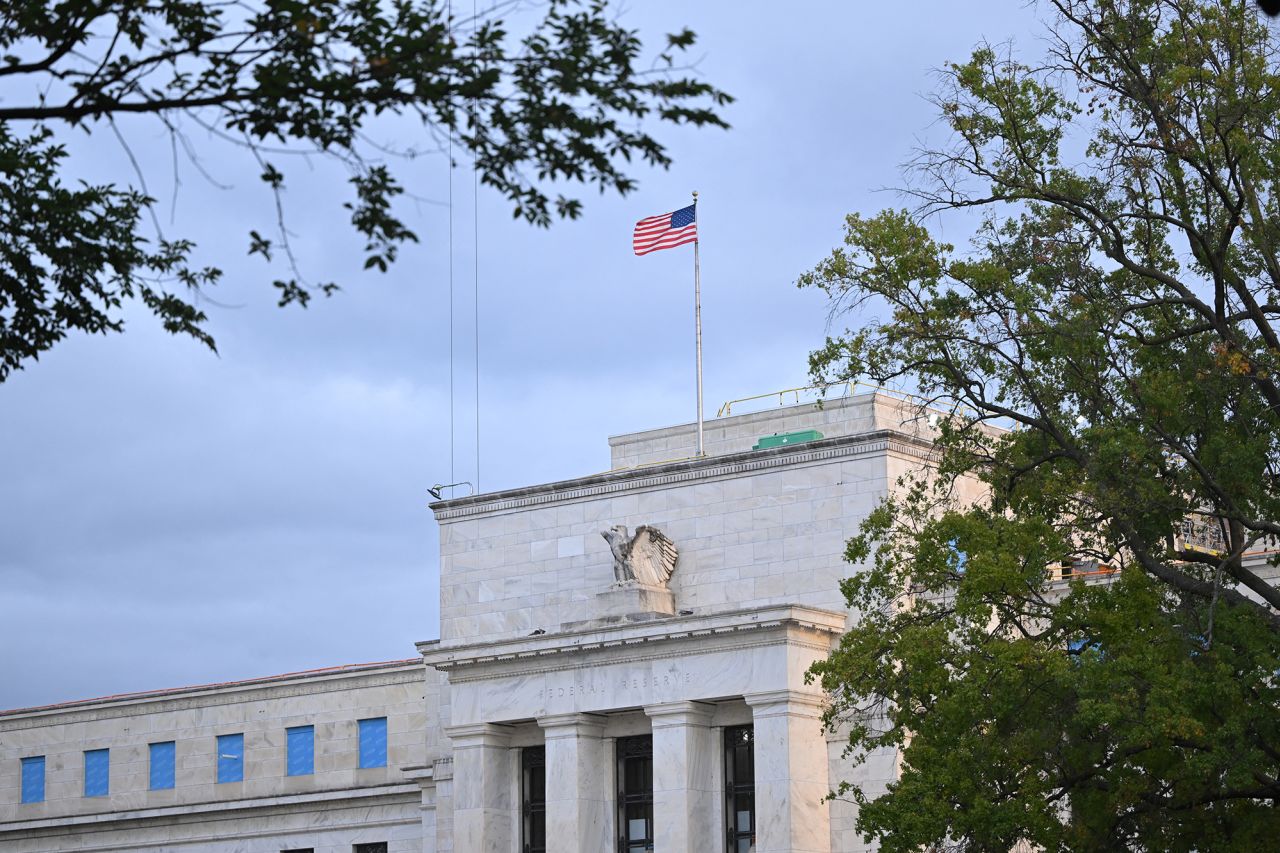 The US Federal Reserve is seen in Washington, DC on September 16.