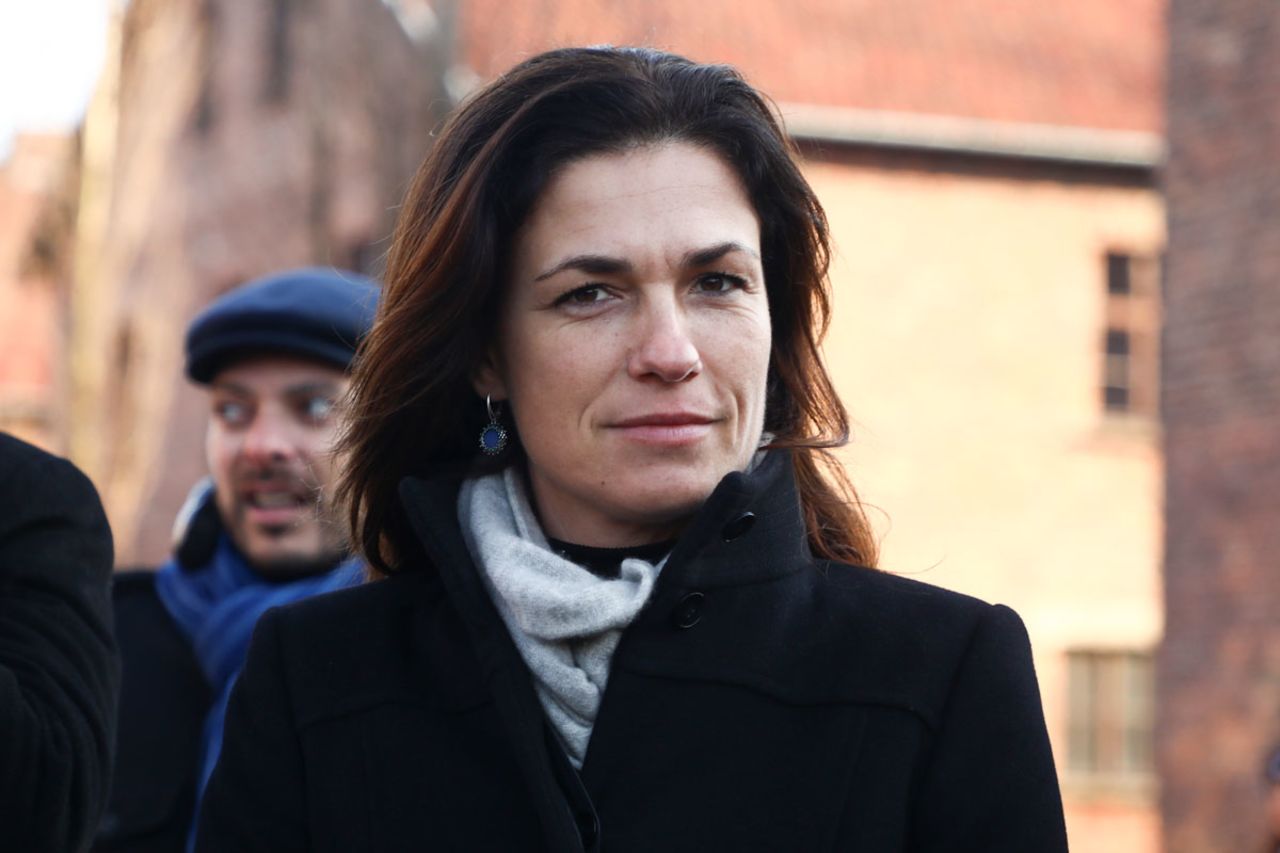 In this January 21 file photo, Hungary's Minister of Justice, Judit Varga, attends the European Jewish Association delegation visit in an Auschwitz concentration camp in Oswiecim, Poland.