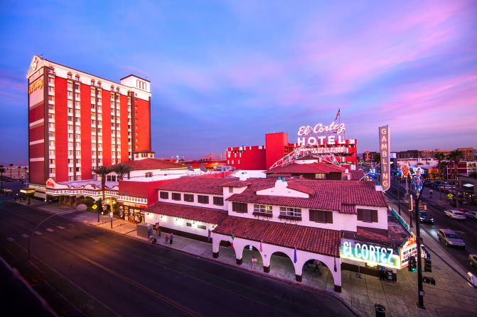 <strong>El Cortez Hotel & Casino: </strong> The El Cortez opened on East Fremont Street in 1941 as downtown Las Vegas’ first major resort and proudly promotes itself as the longest continuously operating casino in Las Vegas.