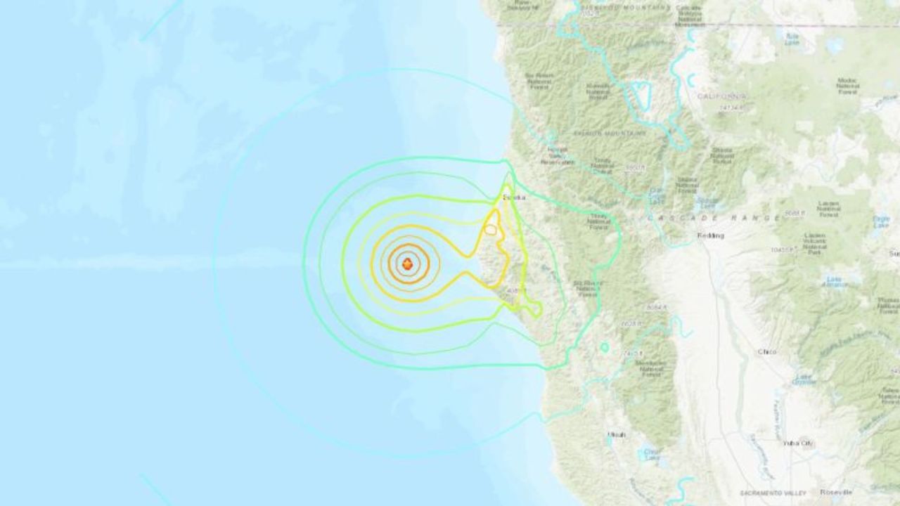 Un sismo ocurrió a unas 40 millas de la costa de Petrolia, California, el jueves por la mañana, según el Servicio Geológico de EE.UU.