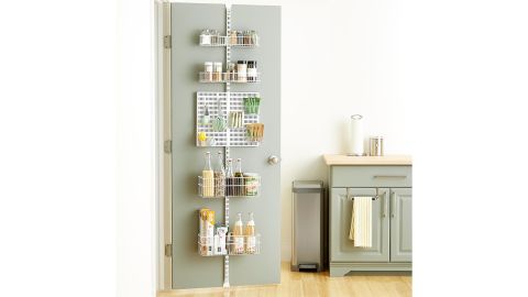 Elfa Utility White Wire Kitchen Over The Door Rack