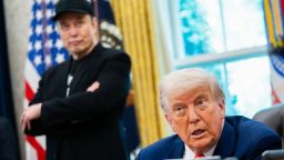 El presidente Donald Trump durante una aparición con Elon Musk en la Oficina Oval el 30 de mayo de 2025.