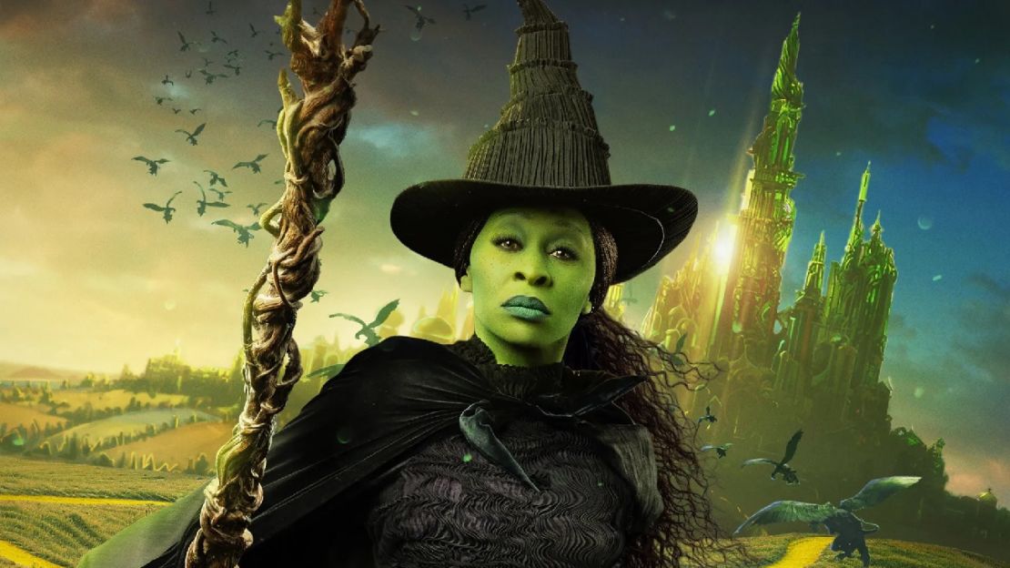 Cynthia Erivo como Elphaba en "Wicked" (2024).