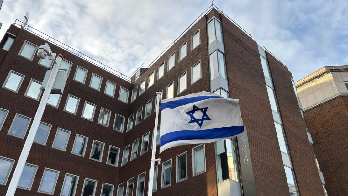 La Embajada de Israel en Shelbourne Road en Dublín.