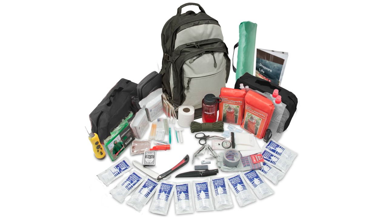 Gray/Black 3 Day Deluxe Emergency Survival Kit Bag 25 L Disaster  Earthquake, survival kit 