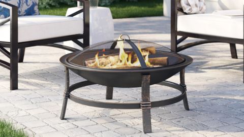 Endless Summer Steel Wood Burning Outdoor Fire Pit
