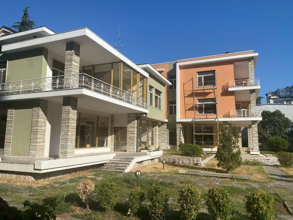 <strong>Home of a dictator: </strong>The home of Albania's communist former leader Enver Hoxha in central Tirana. Hoxha's Cold War paranoia led to the construction of hundreds of thousands of bunkers across the country.