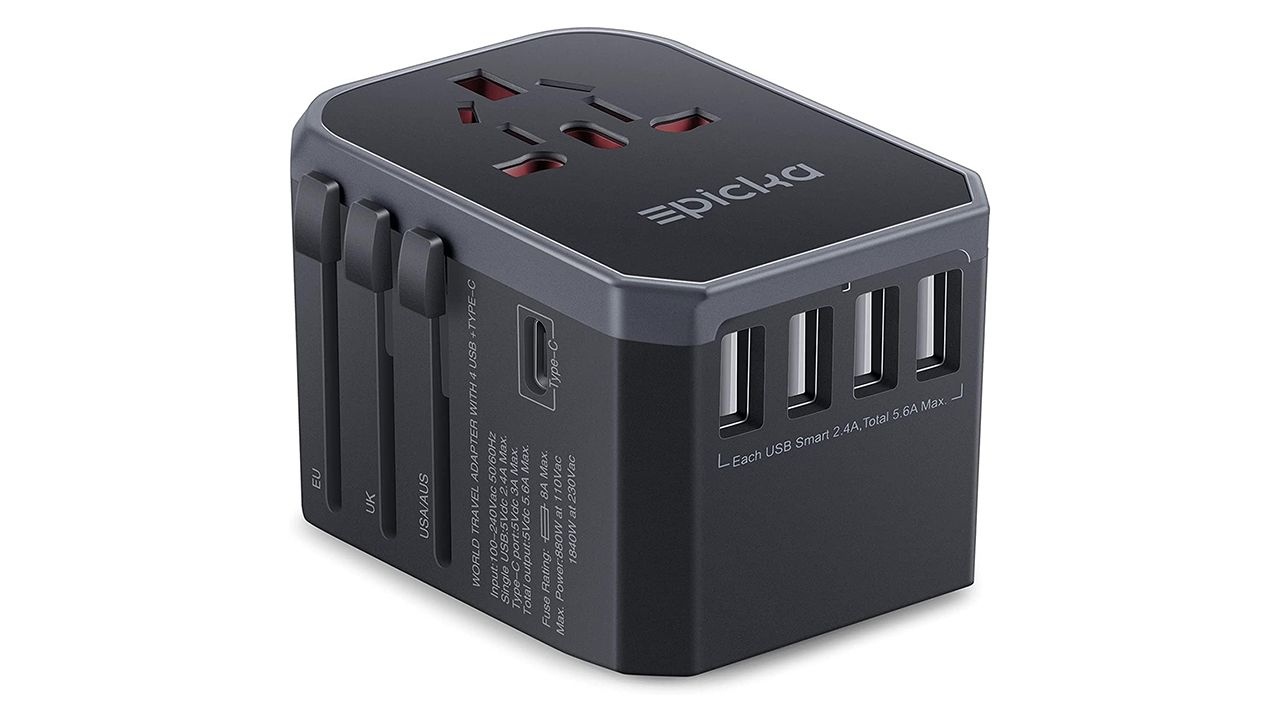 A photo of the EPICKA Universal Travel Adapter