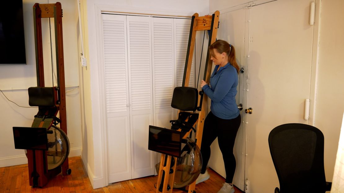 When you're done rowing, just store the Ergatta Lite in a corner.