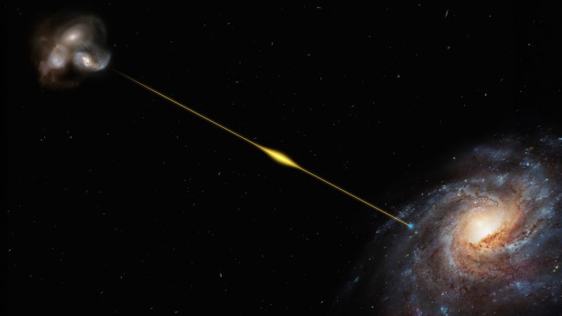 A fast, mysterious radio blast that traveled 8 billion years to reach Earth