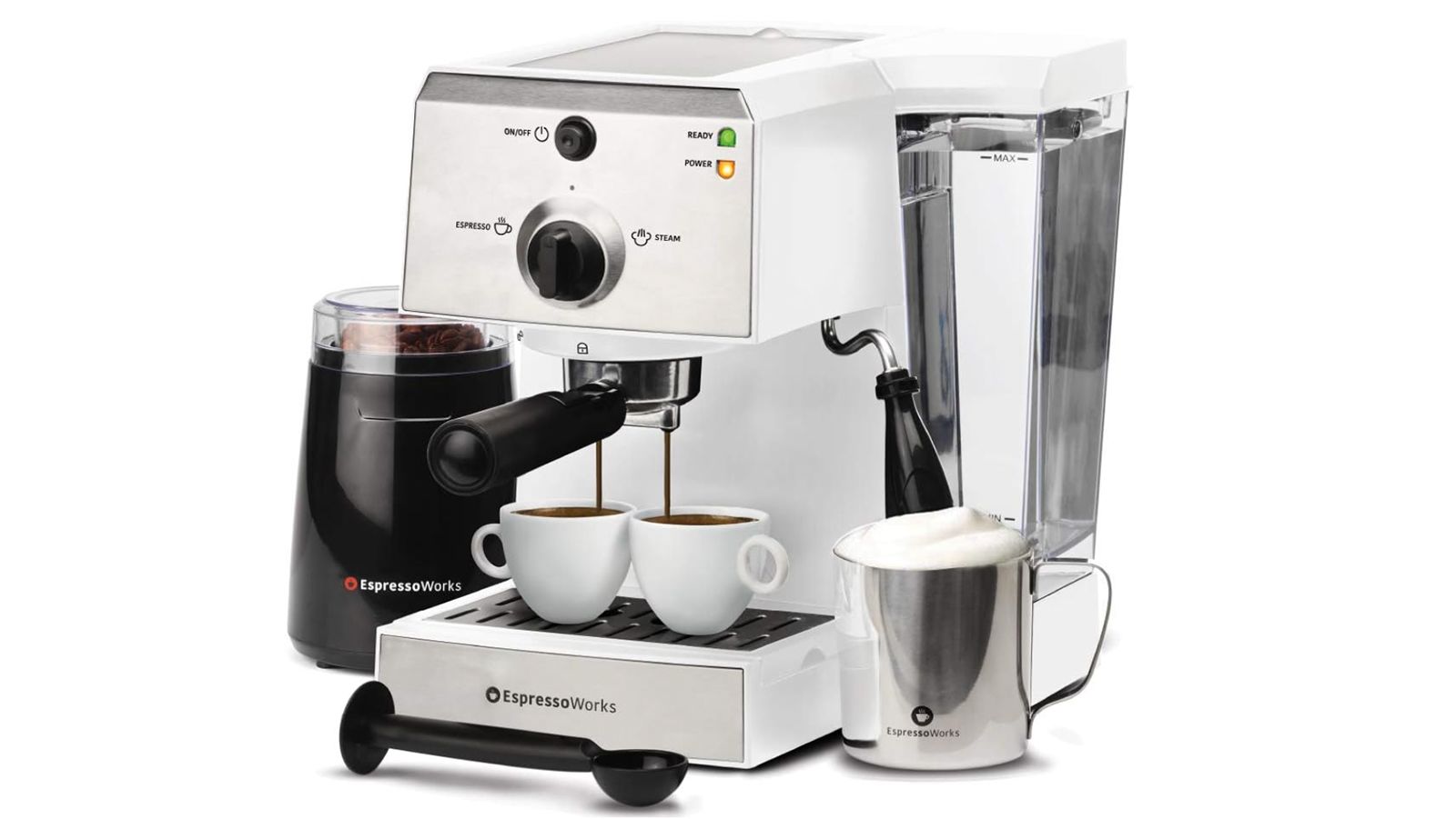 EspressoWorks 10 Pc All In One Espresso Machine Review - Best Espresso  Machine Under 300 