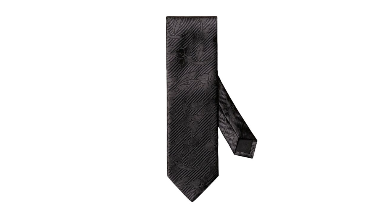 Eton Floral Jacquard Silk Evening Tie