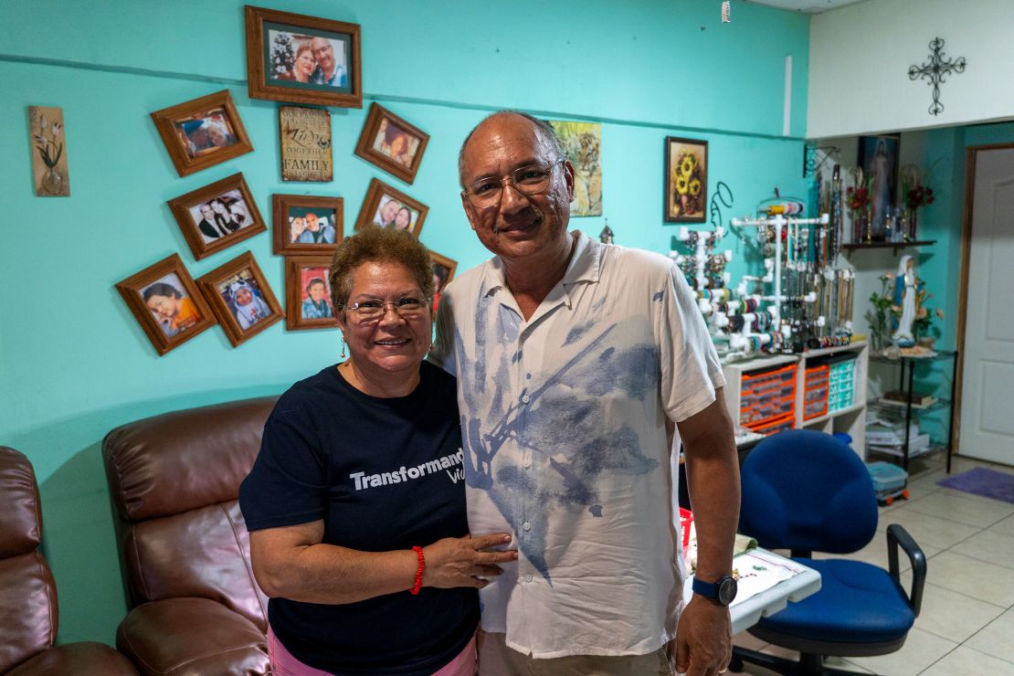 Blanca and Victor Bolaños set up a business from home after returning to El Salvador.