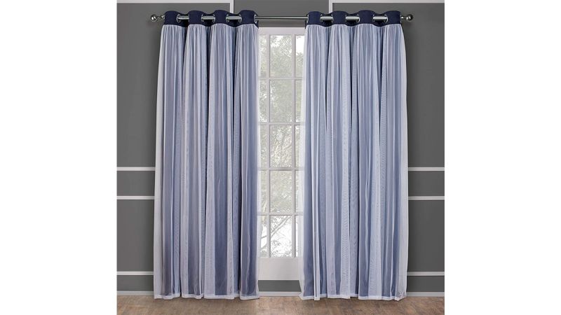 Assorted Colors & Sizes 2 Pc Blackout Grommet Thermal Window Curtain Panels 