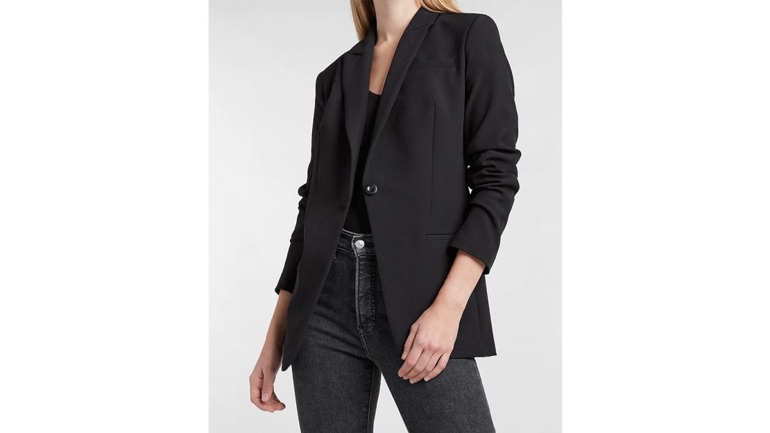 Express Supersoft Twill Boyfriend Blazer