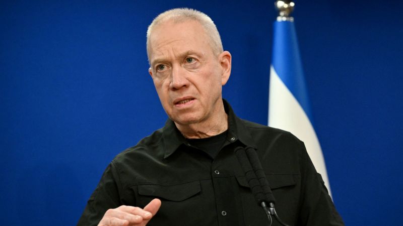 Министърът на отбраната на Израел Йоав Галант призова премиера Бенямин
