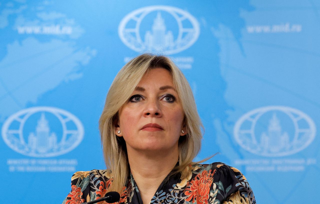 Russian Foreign Ministry spokeswoman Maria Zakharova attends a news conference in Moscow in April.