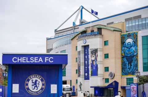 A general view of Stamford Bridge, home of Chelsea FC, on Wednesday.