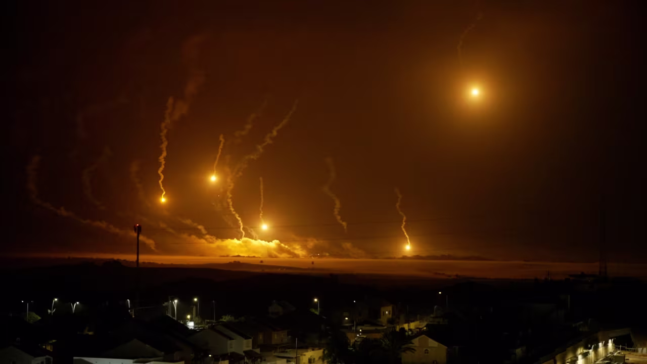 Flares and explosions are seen in Gaza, as Nic Robertson reports from Sderot, Israel, on November 2.