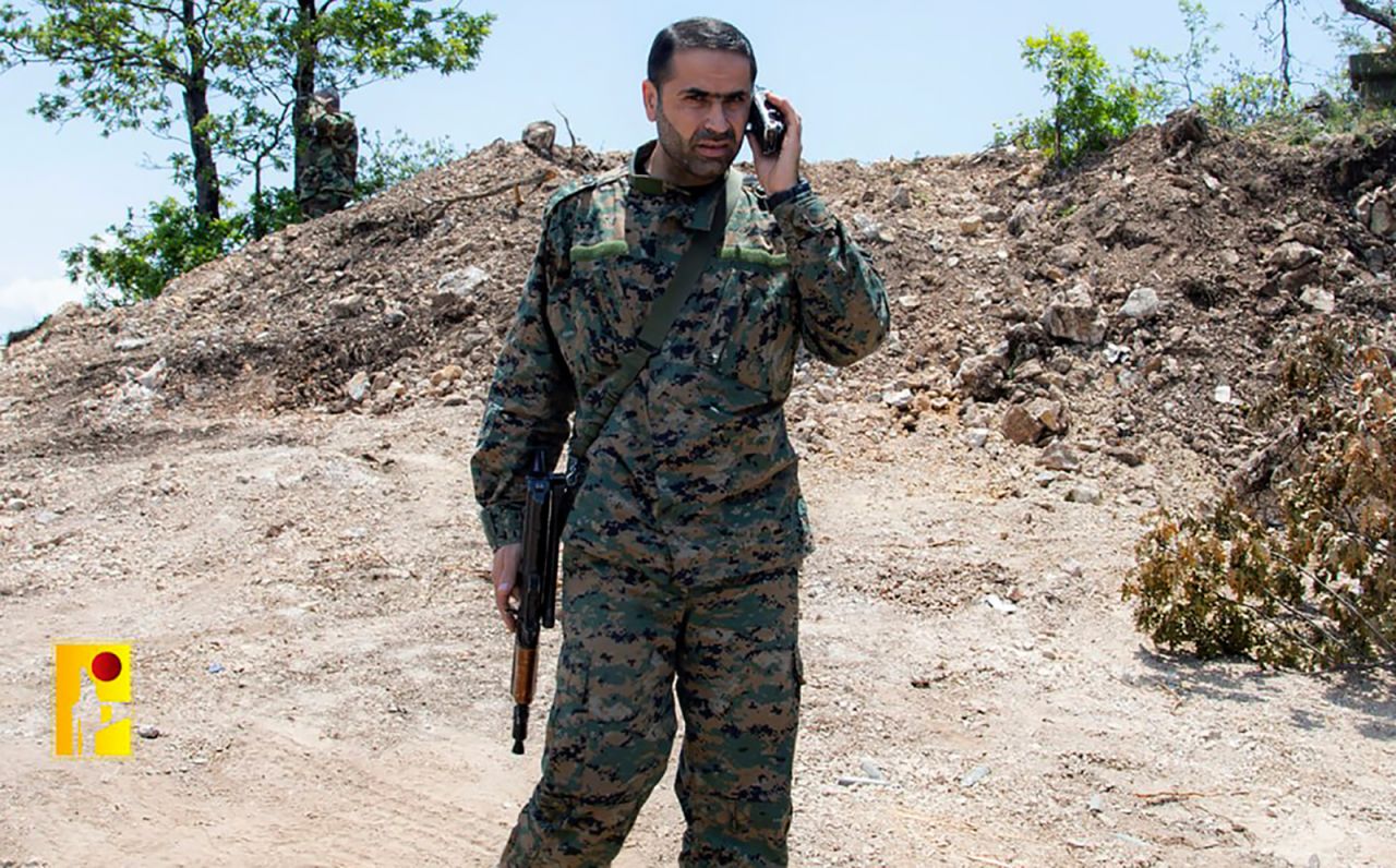 Senior Hezbollah commander Wissam Tawil appears in an undated photo released by Hezbollah Military Media.