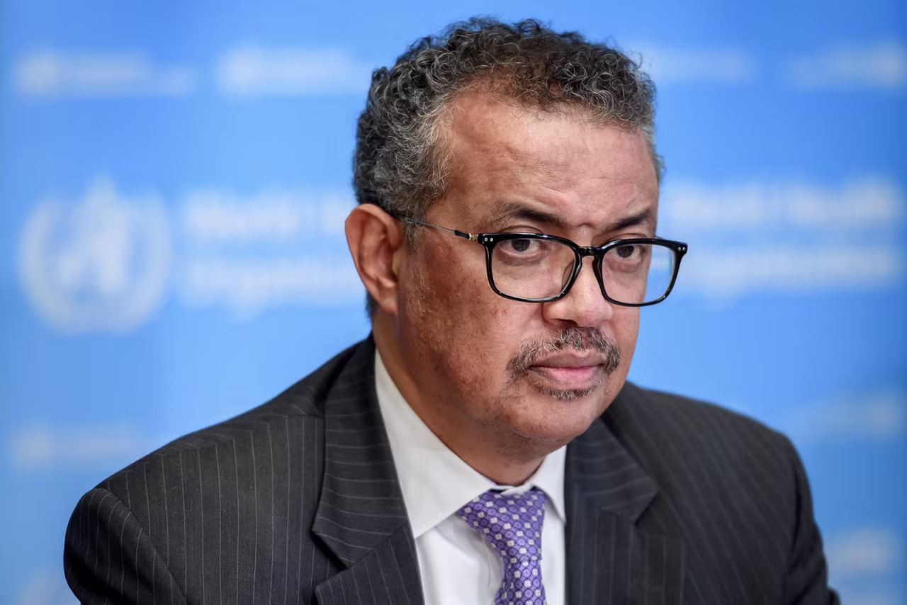 World Health Organization Director-General Tedros Adhanom Ghebreyesus attends a daily press briefing on March 9, in Geneva, Switzerland.