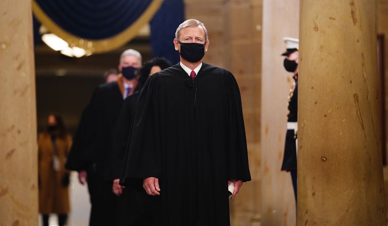 Chief Justice John Roberts on Jan. 20, 2021 in Washington, DC. 