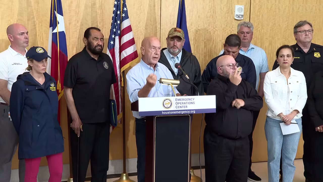 Whitmire speaks during a press conference on Monday, July 8