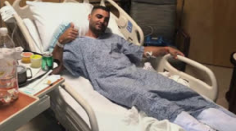Almog Peretz was injured in the shooting.