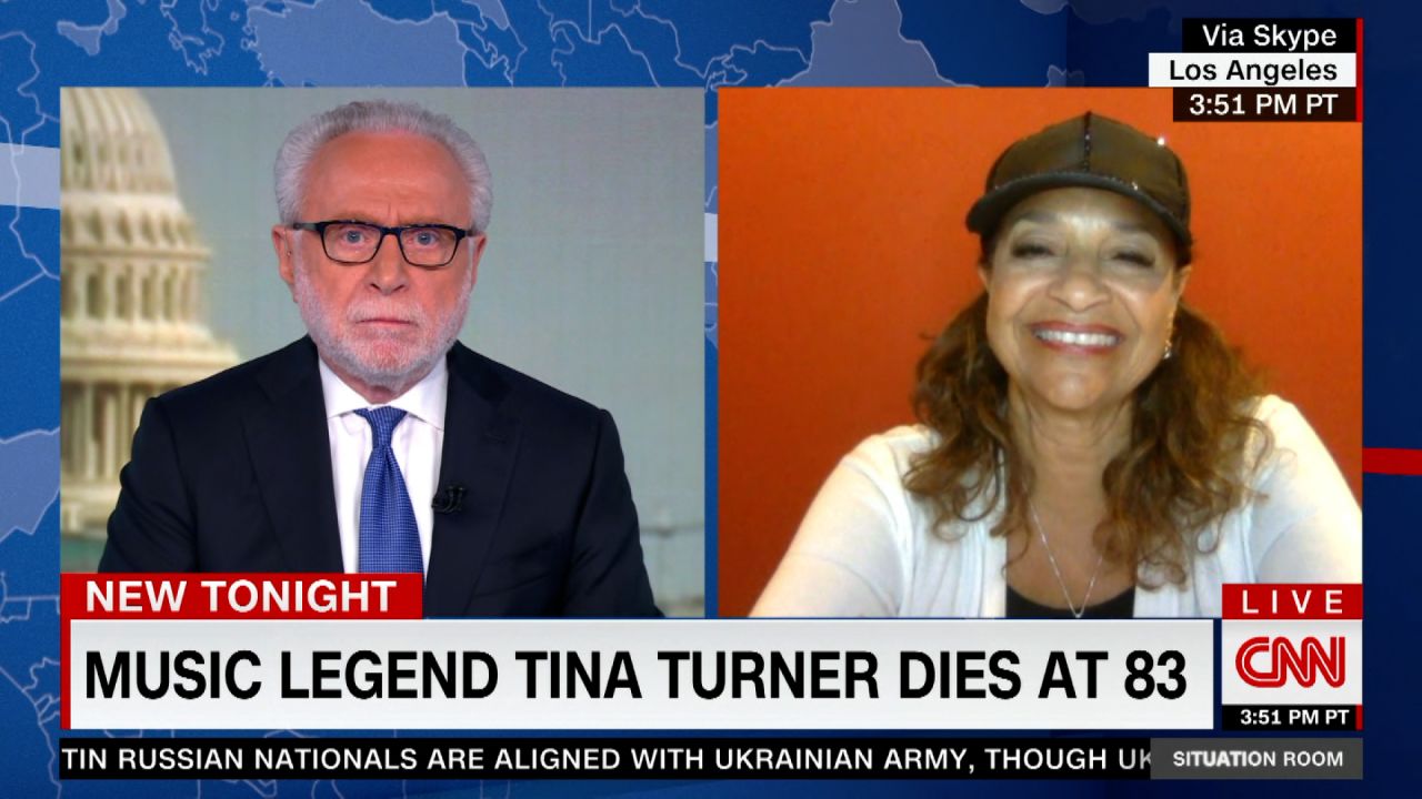 Actress Debbie Allen speaks with CNN's Wolf Blitzer on the legacy of Tina Turner on May 24, 2023. 