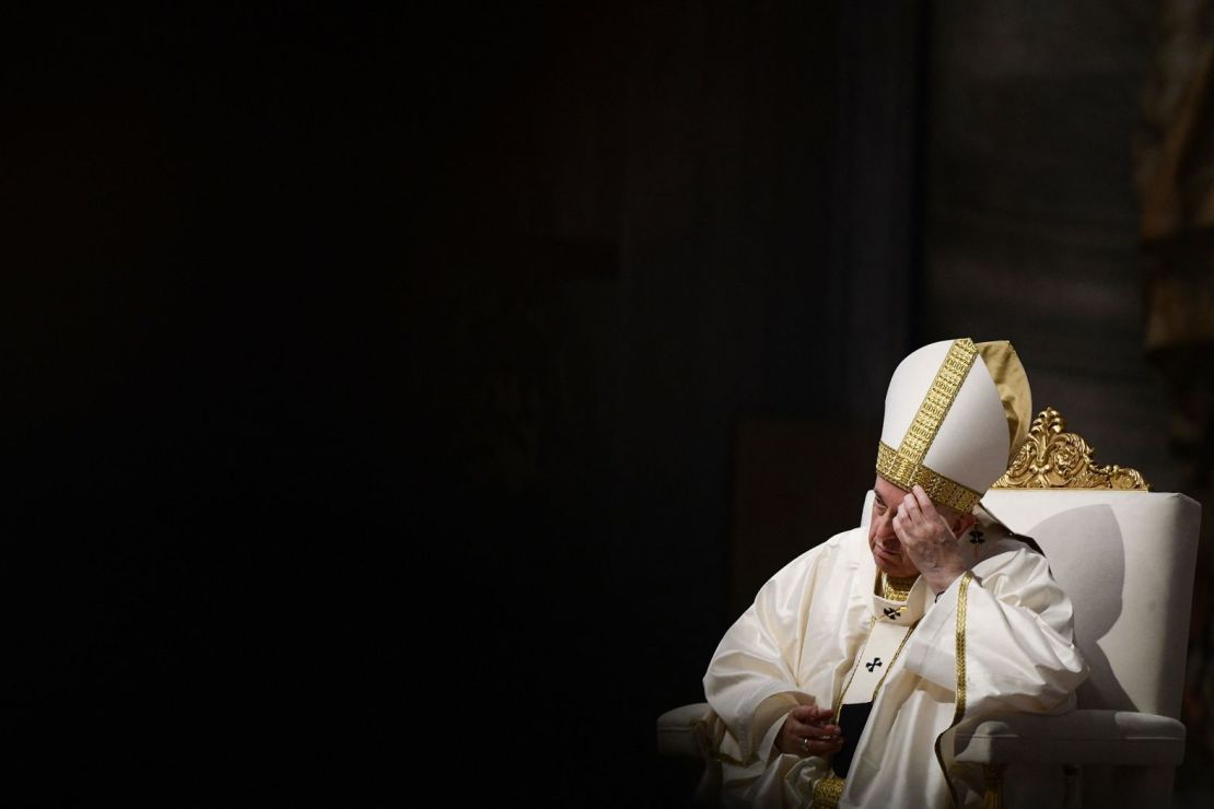 El papa celebra una misa en el Vaticano en septiembre de 2021.