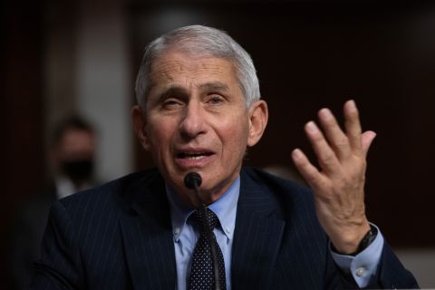 Director of the National Institute of Allergy and Infectious Diseases, Anthony Fauci, testifies during a US Senate Senate Health, Education, Labor, and Pensions Committee hearing in Washington, DC, on September 23.