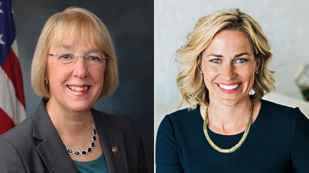 US Sen. Patty Murray, left, and Tiffany Smiley.