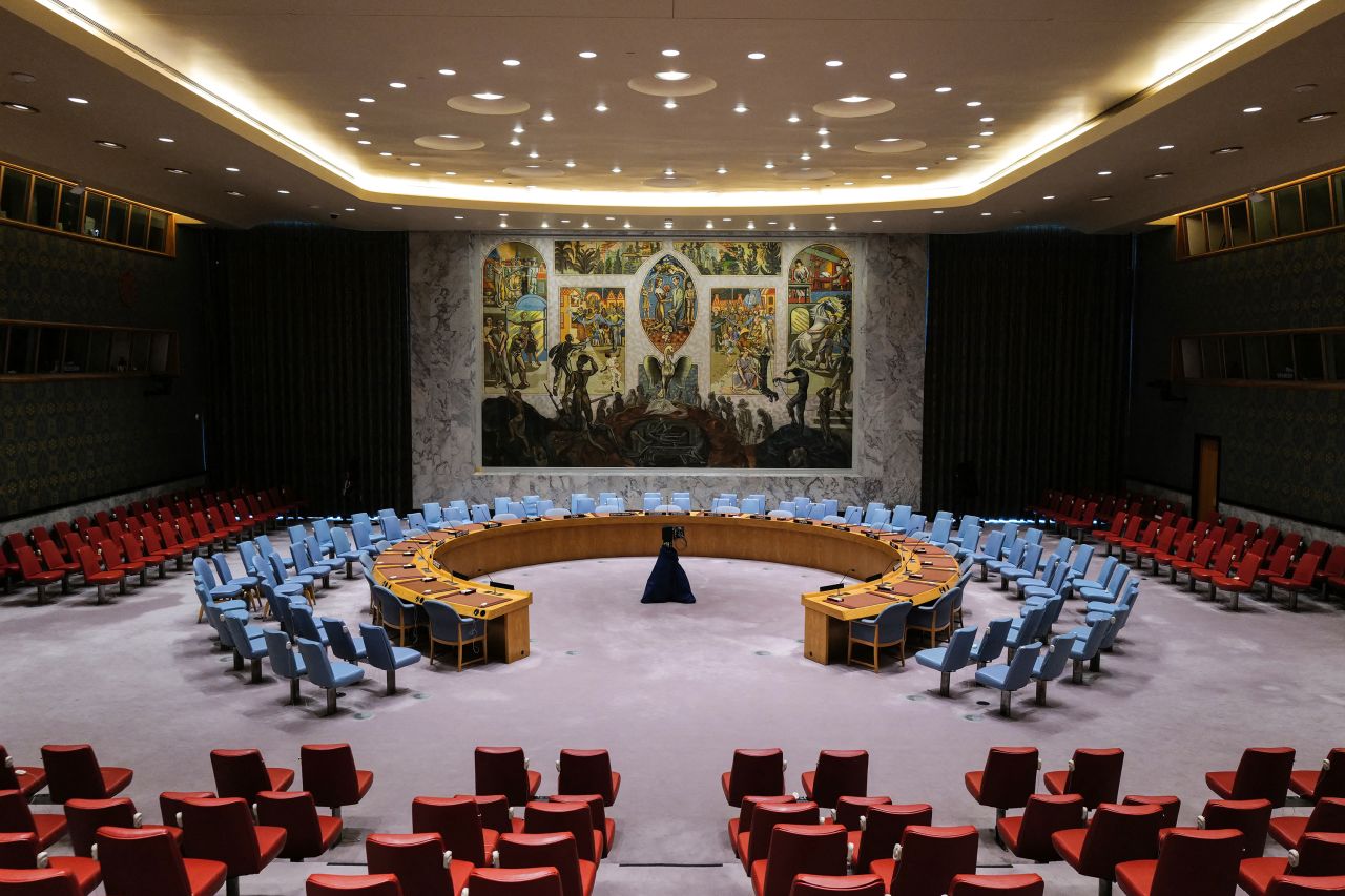 The Security Council Chamber at UN headquarters in New York on December 20.