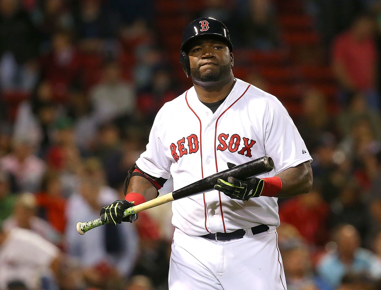 David Ortiz of the Boston Red Sox during the eighth inning of the game against the Tampa Bay Rays at Fenway Park on September 22, 2015 in Boston, Massachusetts.