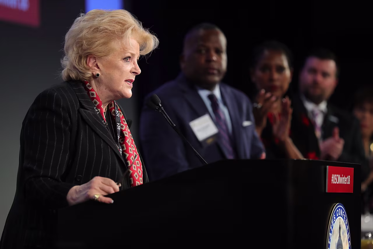 Las Vegas Mayor Carolyn Goodman pictured on January 25, 2018 in Washington, DC. Chip Somodevilla/Getty Images