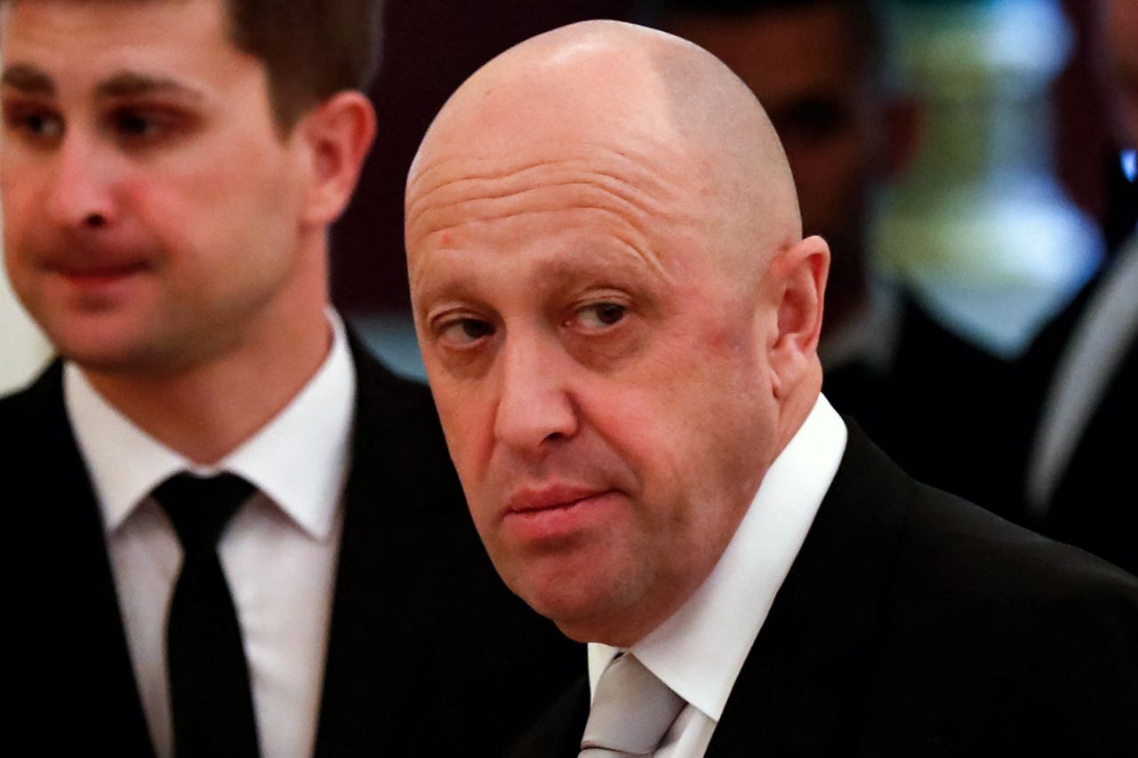 Yevgeny Prigozhin attends a meeting in Moscow on July 4, 2017.