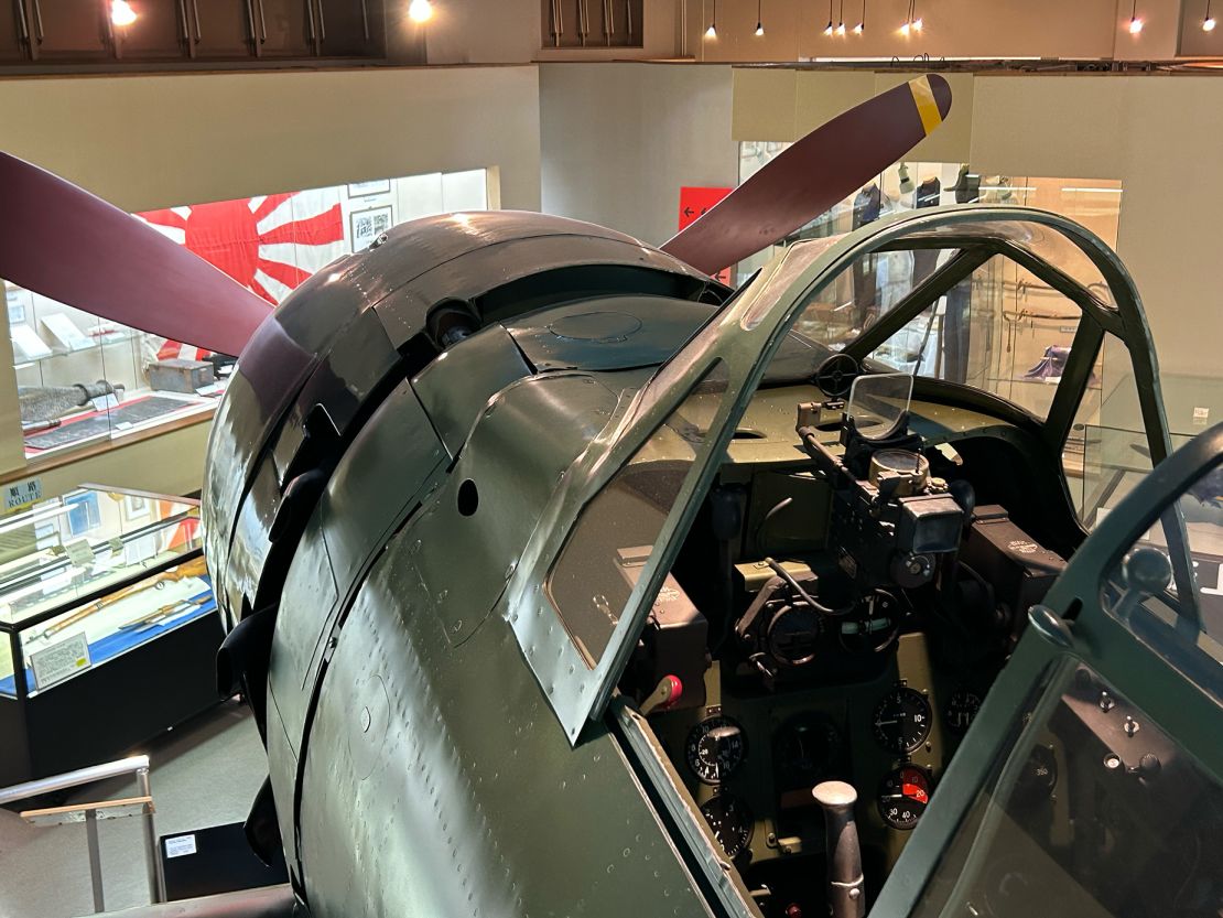 Visitors to the museum at Kanoya Air Base, Japan, can get a look inside the cockpit of a fighter plane similar to ones flown by the kamikaze.