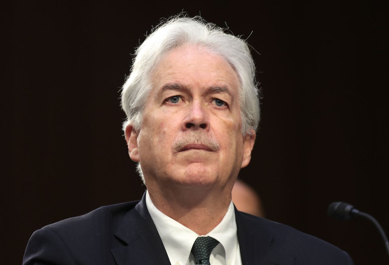 CIA Director William Burns testifies before the Senate Intelligence Committee in 2022. 