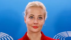 Alexey Navalny's wife, Yulia Navalnaya attends a meeting at the European Parliament in Brussels, Belgium, on September 28, 2022.
