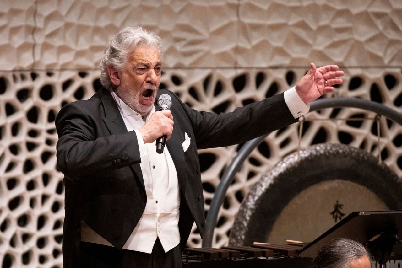 Opera singer Placido Domingo performs in Hamburg, Germany, in 2019.