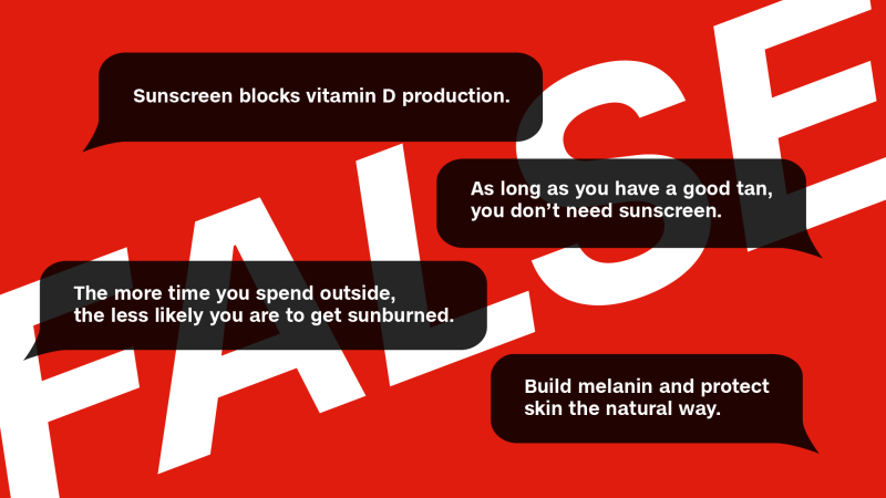 Съобщение на социалните медии за слънцето и слънцезащитните продукти: „Плашещо е“