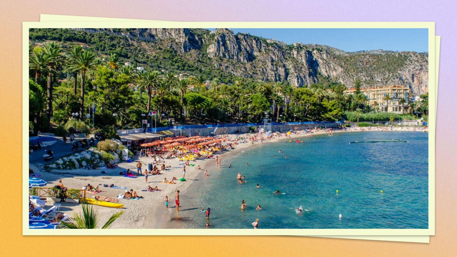 Tropical beach panoramic shot