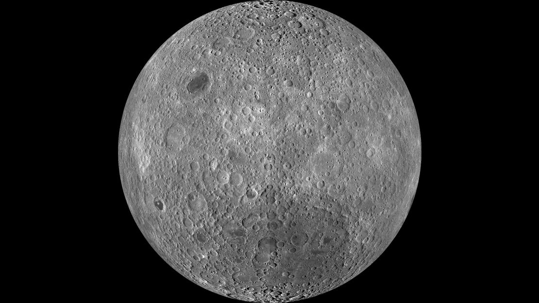 The far side of the moon has a thicker crust than the near side.