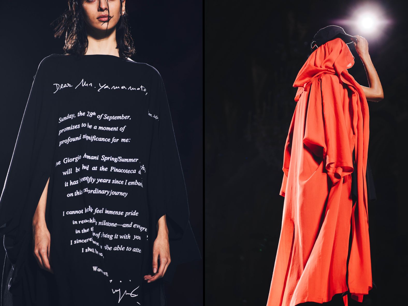 Looks from the Yohji Yamamoto Spring-Summer 2026 show.