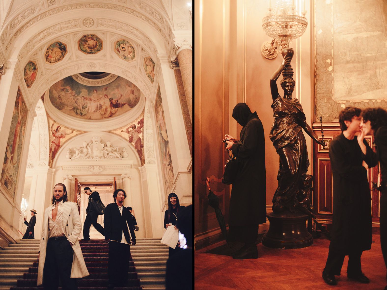 Yohji Yamamoto's show took place at its usual venue, the Hôtel de Ville.