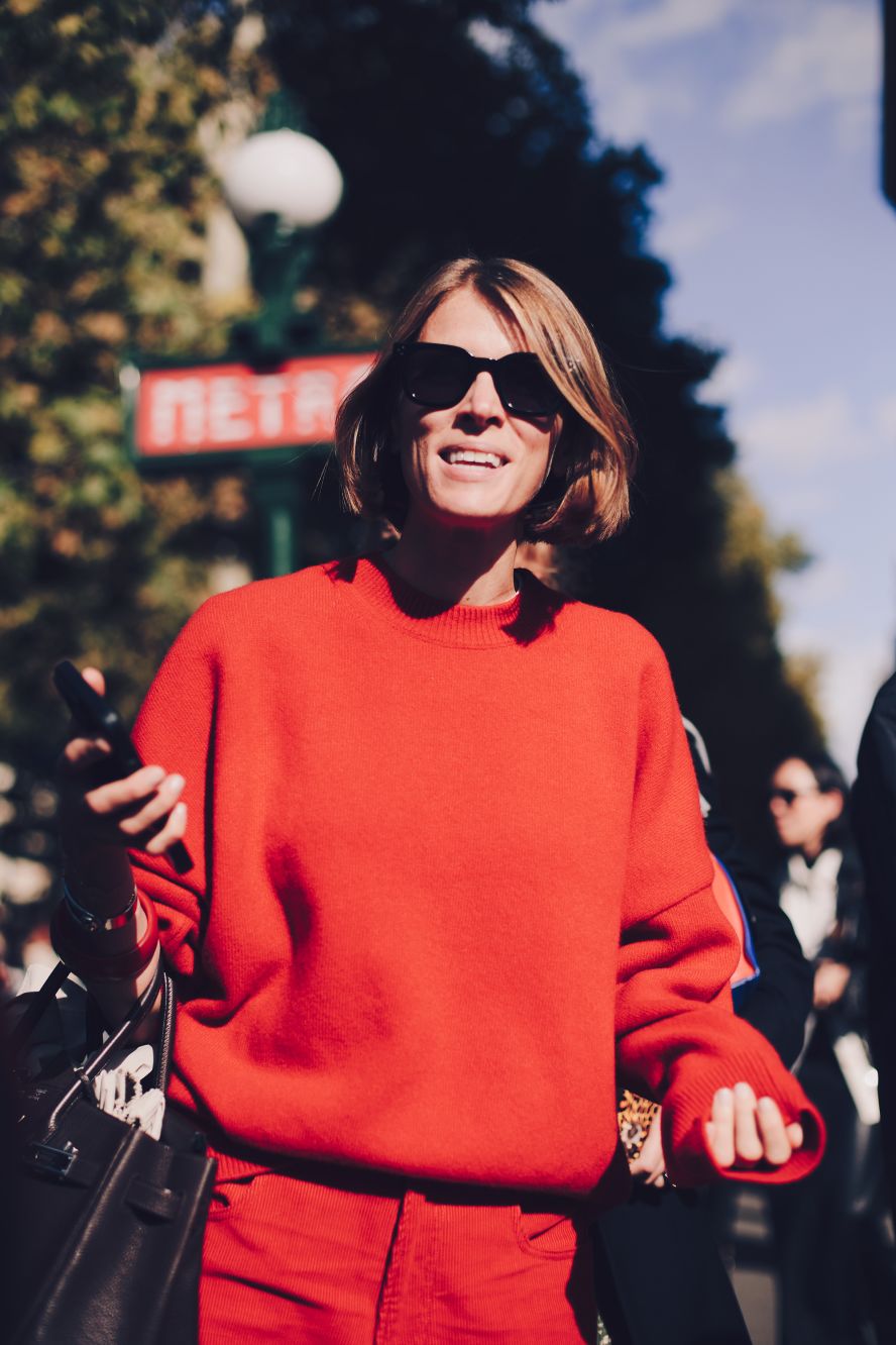 A guest attending Hermès.